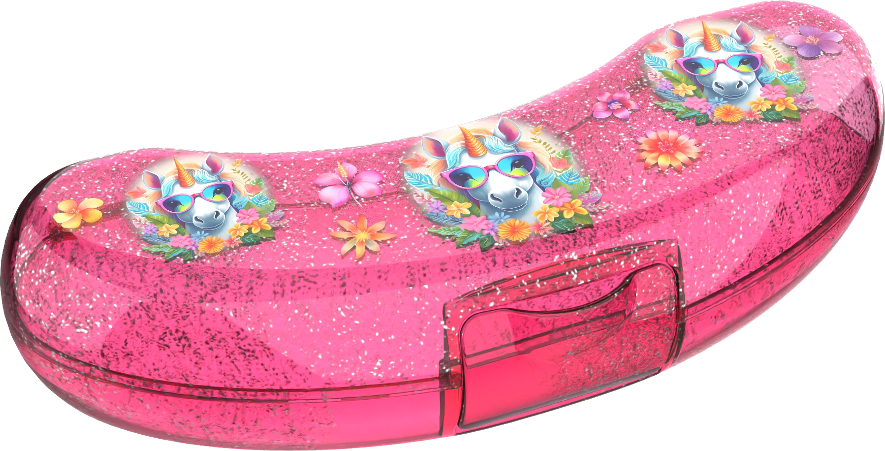 Bananenbox met unicorn glitter
