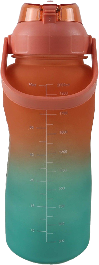 motivational bottle oranje groen
